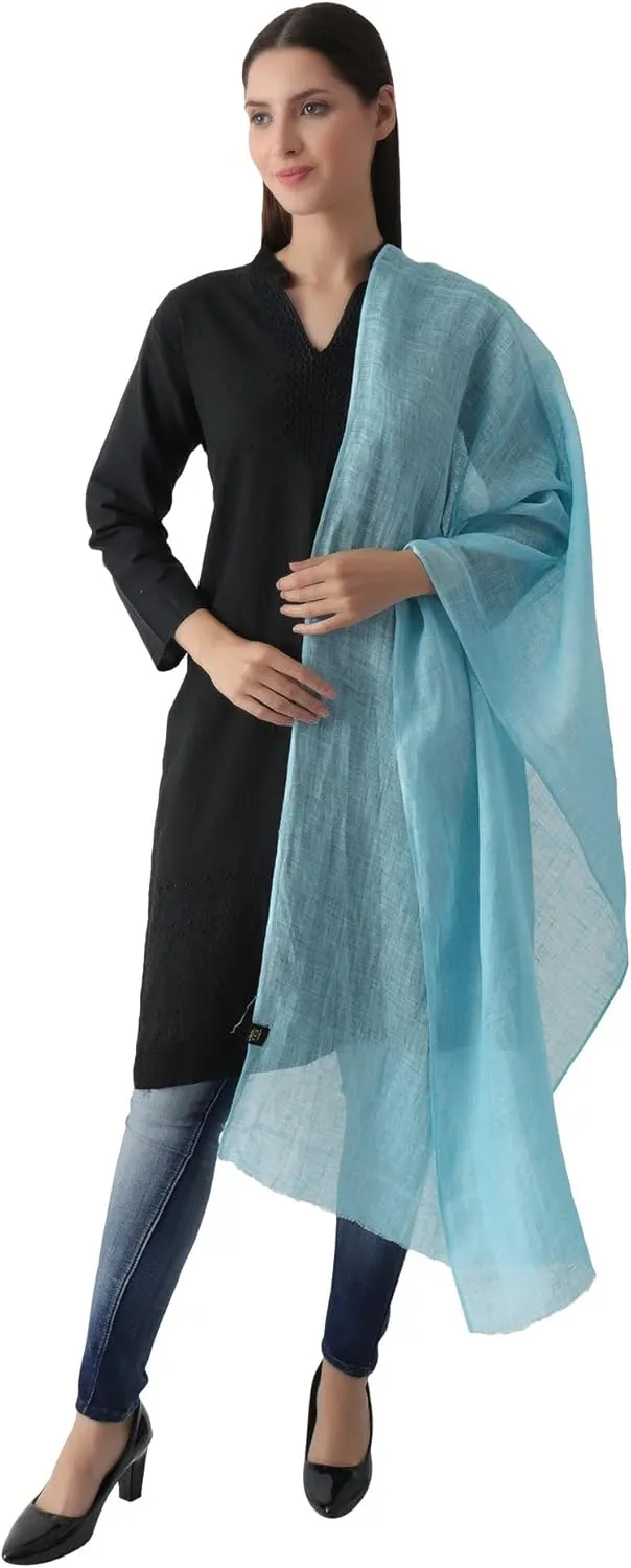 Natural Flax Linen, Solid Color, Light, Airy All Weather Scarf.