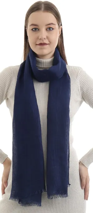 Natural Flax Linen, Solid Color, Light, Airy All Weather Scarf.