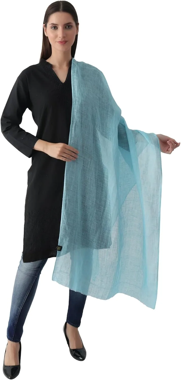 Natural Flax Linen, Solid Color, Light, Airy All Weather Scarf.