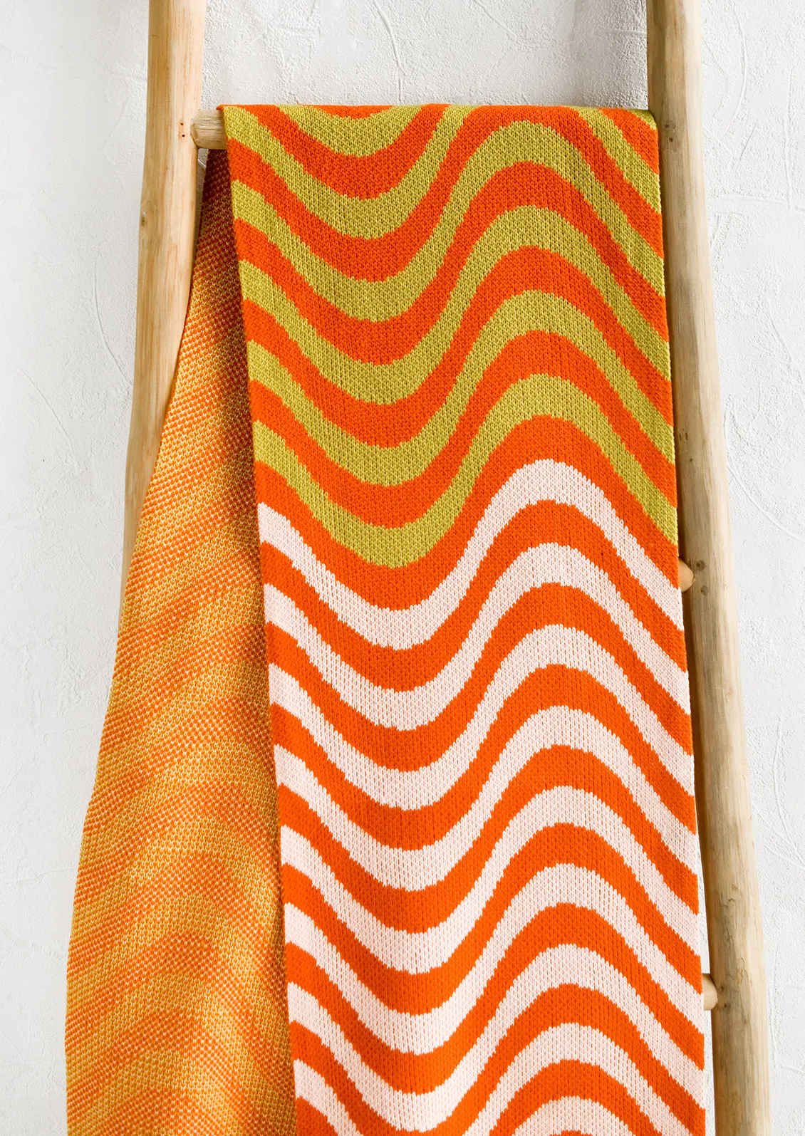 Optical Wave Knit Scarf