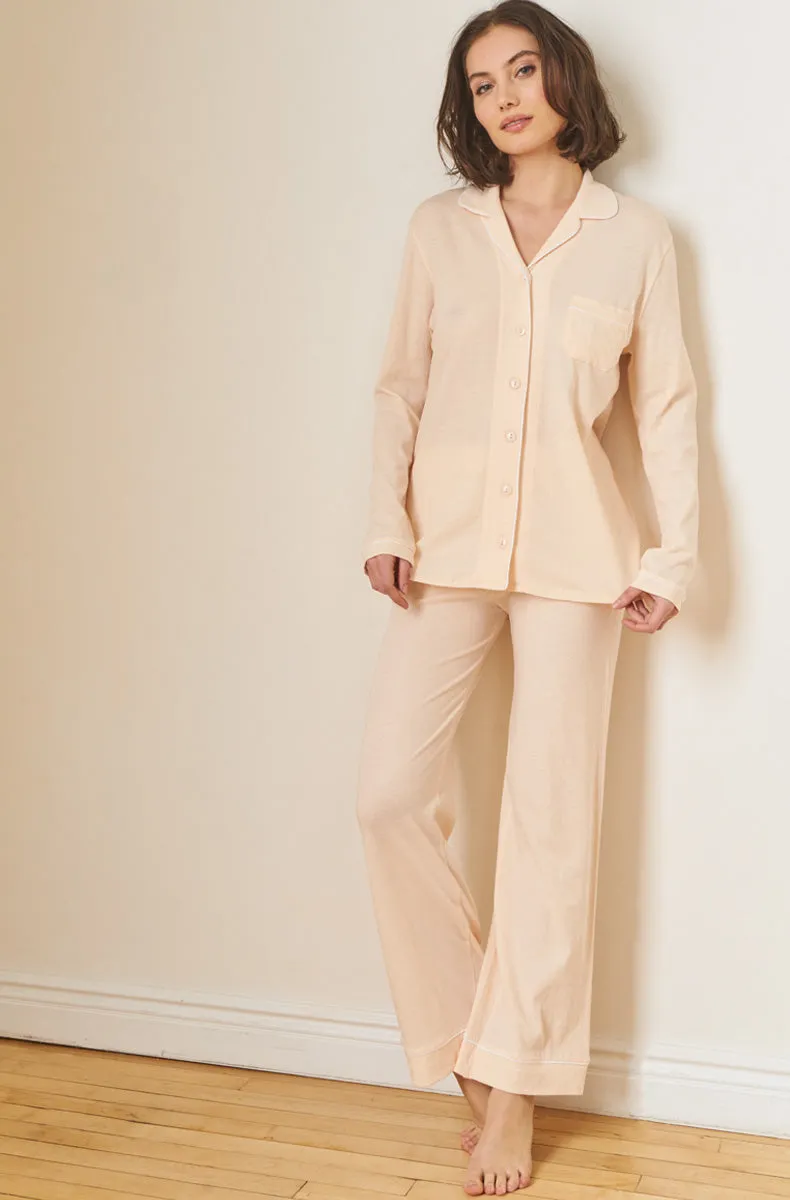 Organic Cotton Piped Pajamas