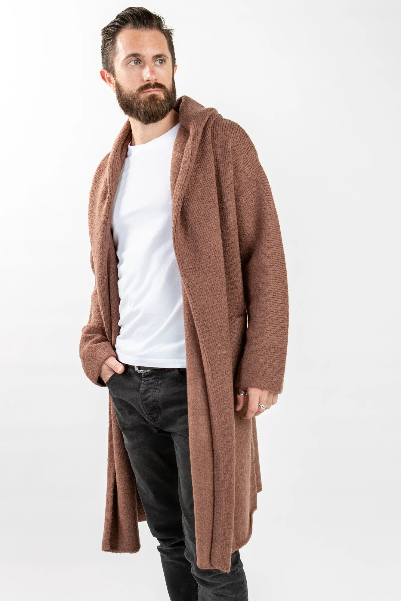 Oversized Two Pocket Cardigan - Mocha