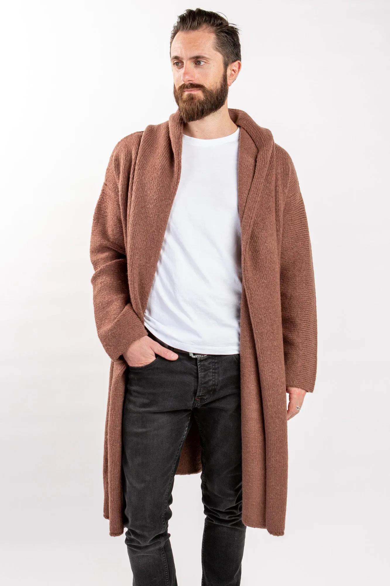 Oversized Two Pocket Cardigan - Mocha