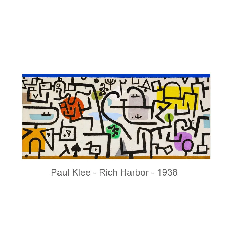 Paul Klee Rich Harbour Chiffon Art Scarf