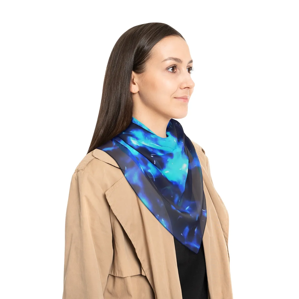 Poly Scarf-Blue Cenote
