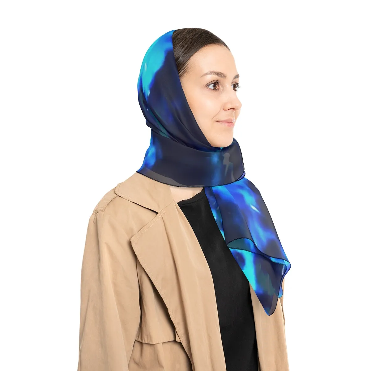 Poly Scarf-Blue Cenote