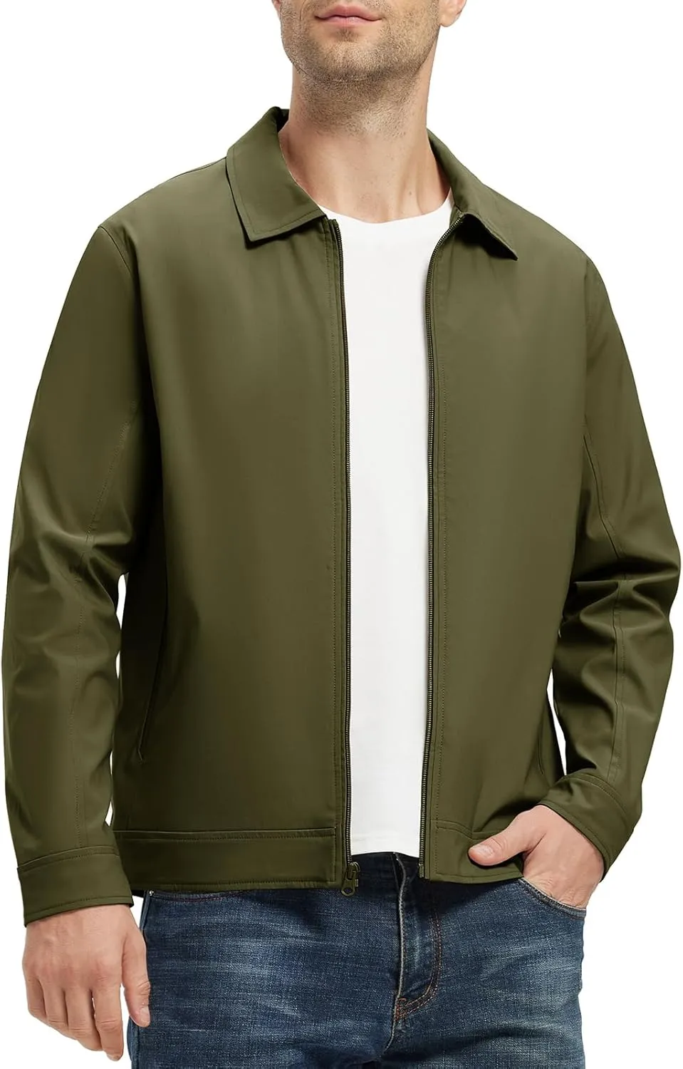 Rdruko Men's Light Jackets Windbreaker Spring Fall Lightweight Jackets Caual Stylish Jacket with Pockets