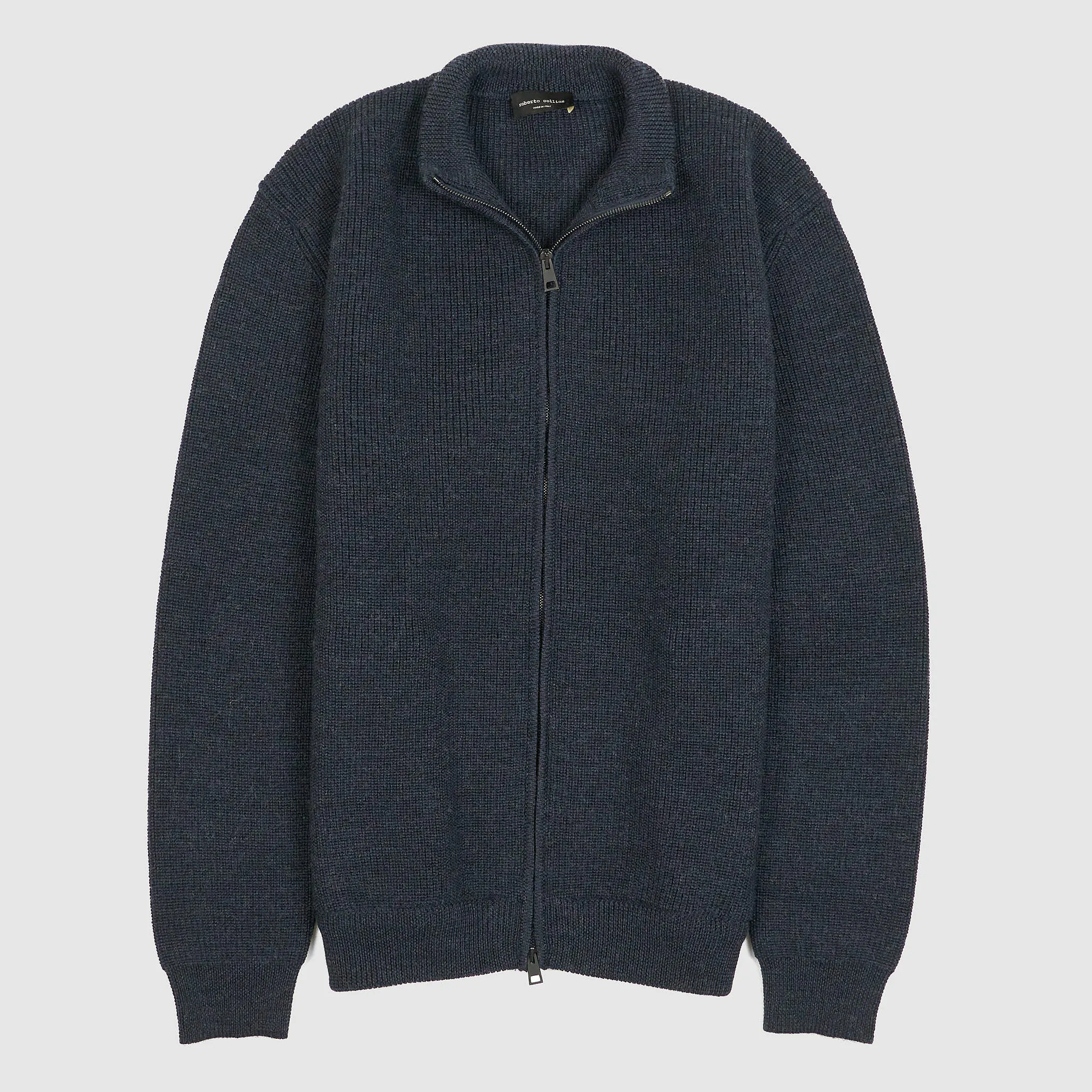 Roberto Collina  Full-Zipped Knit Wool Cardigan