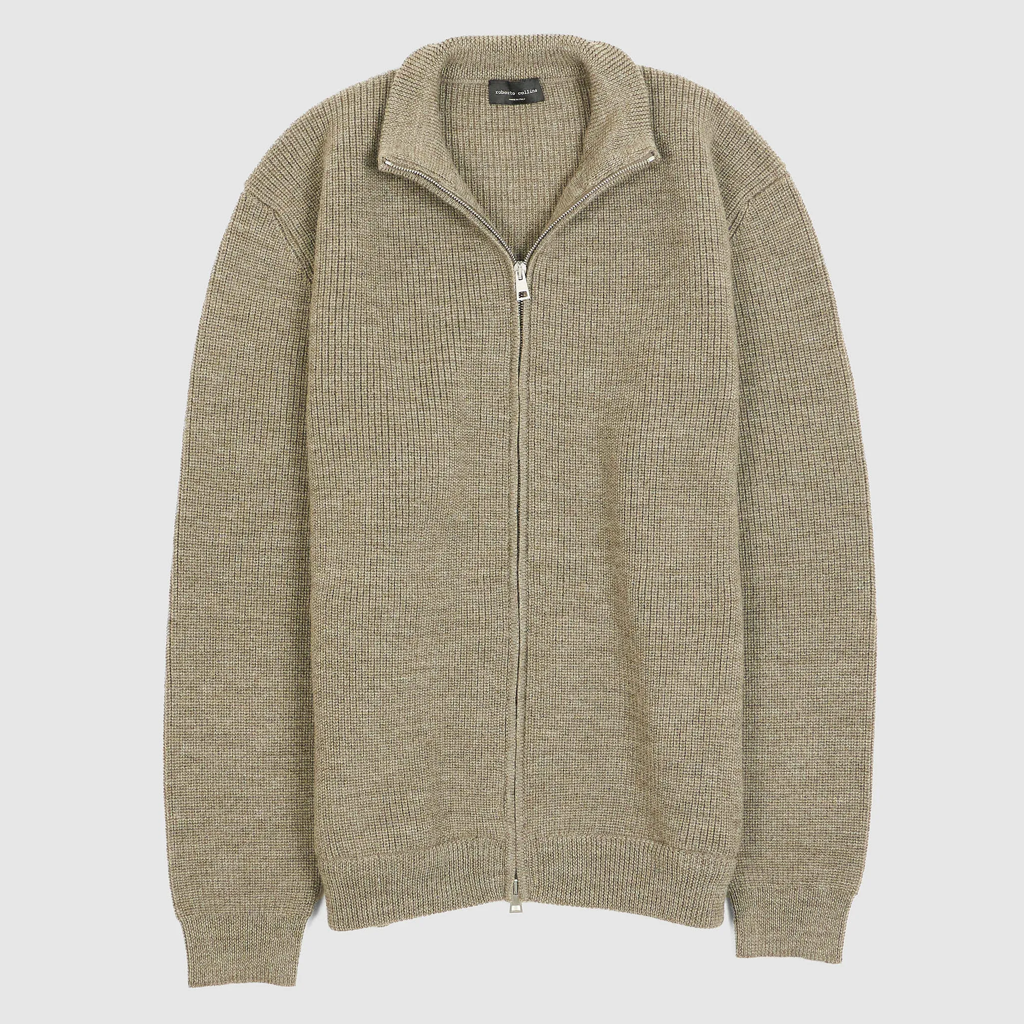 Roberto Collina  Full-Zipped Knit Wool Cardigan