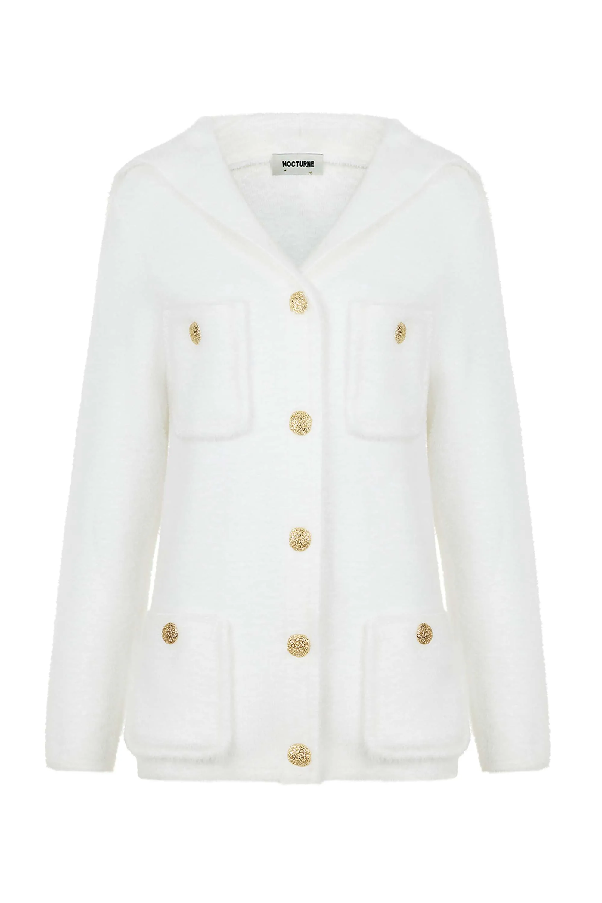 Sailor Collar Knit Cardigan (Final Sale)