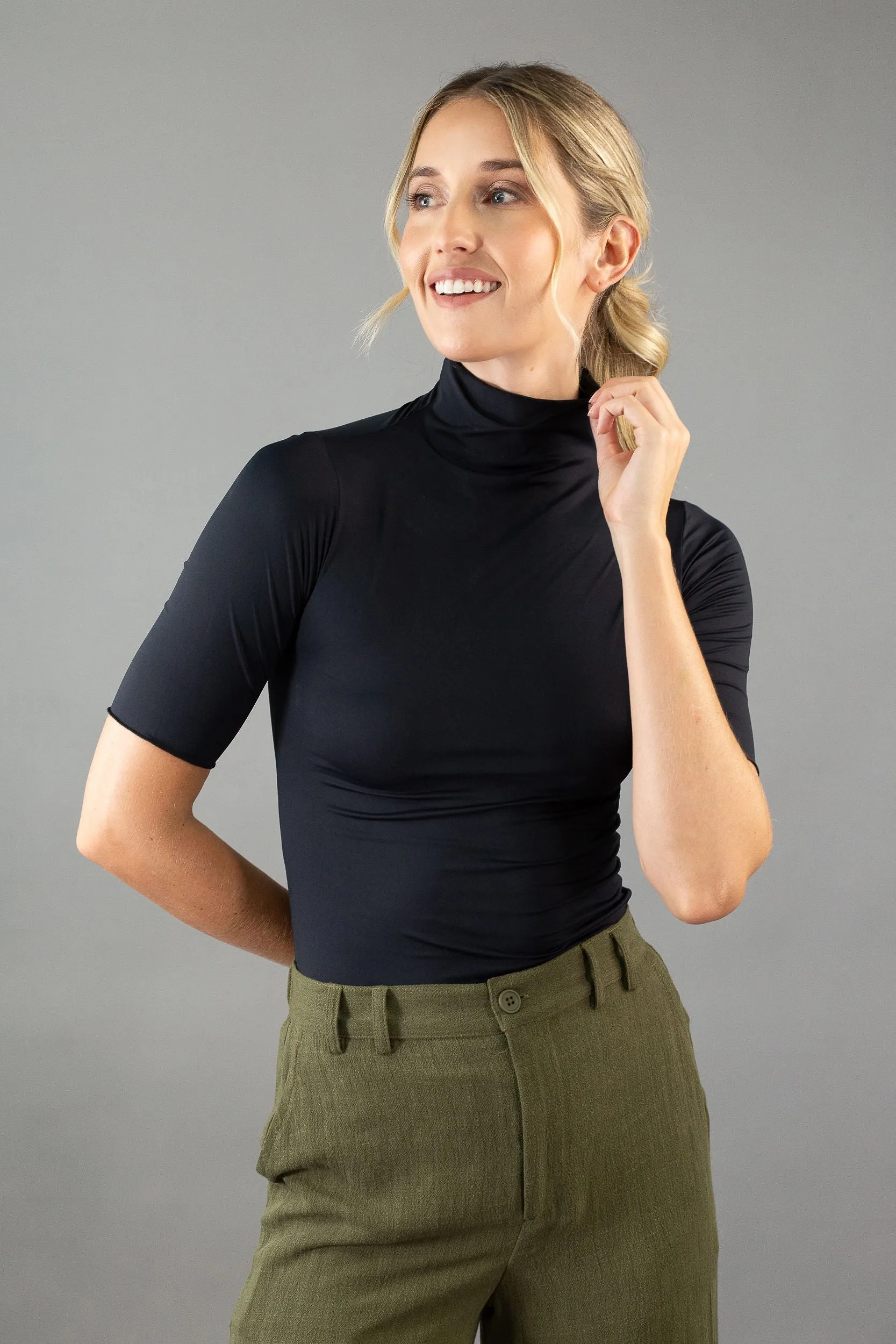 Short Sleeve Turtleneck