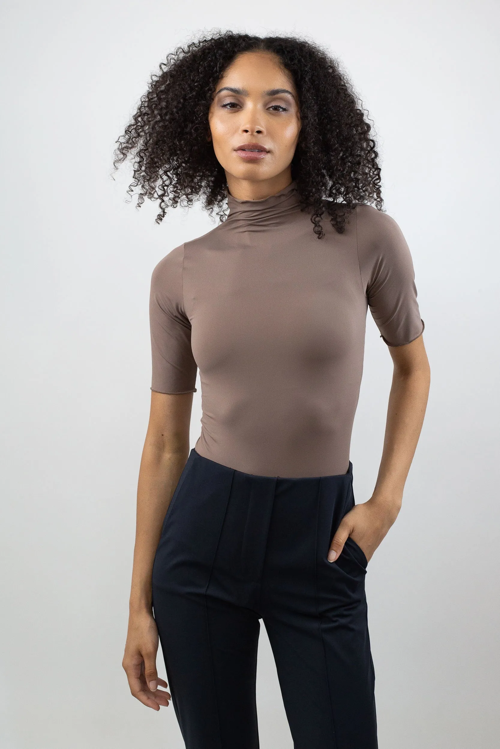 Short Sleeve Turtleneck