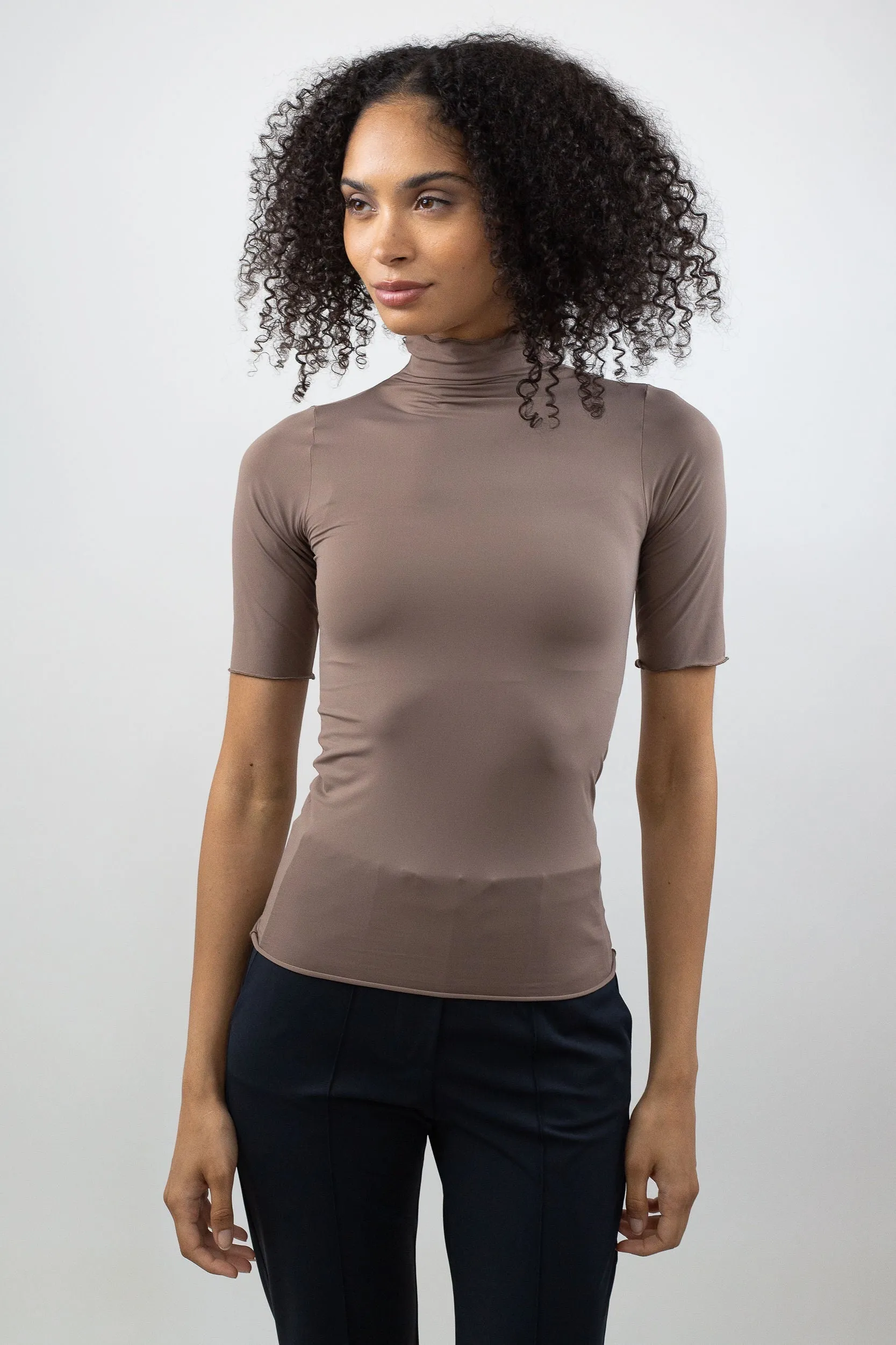 Short Sleeve Turtleneck