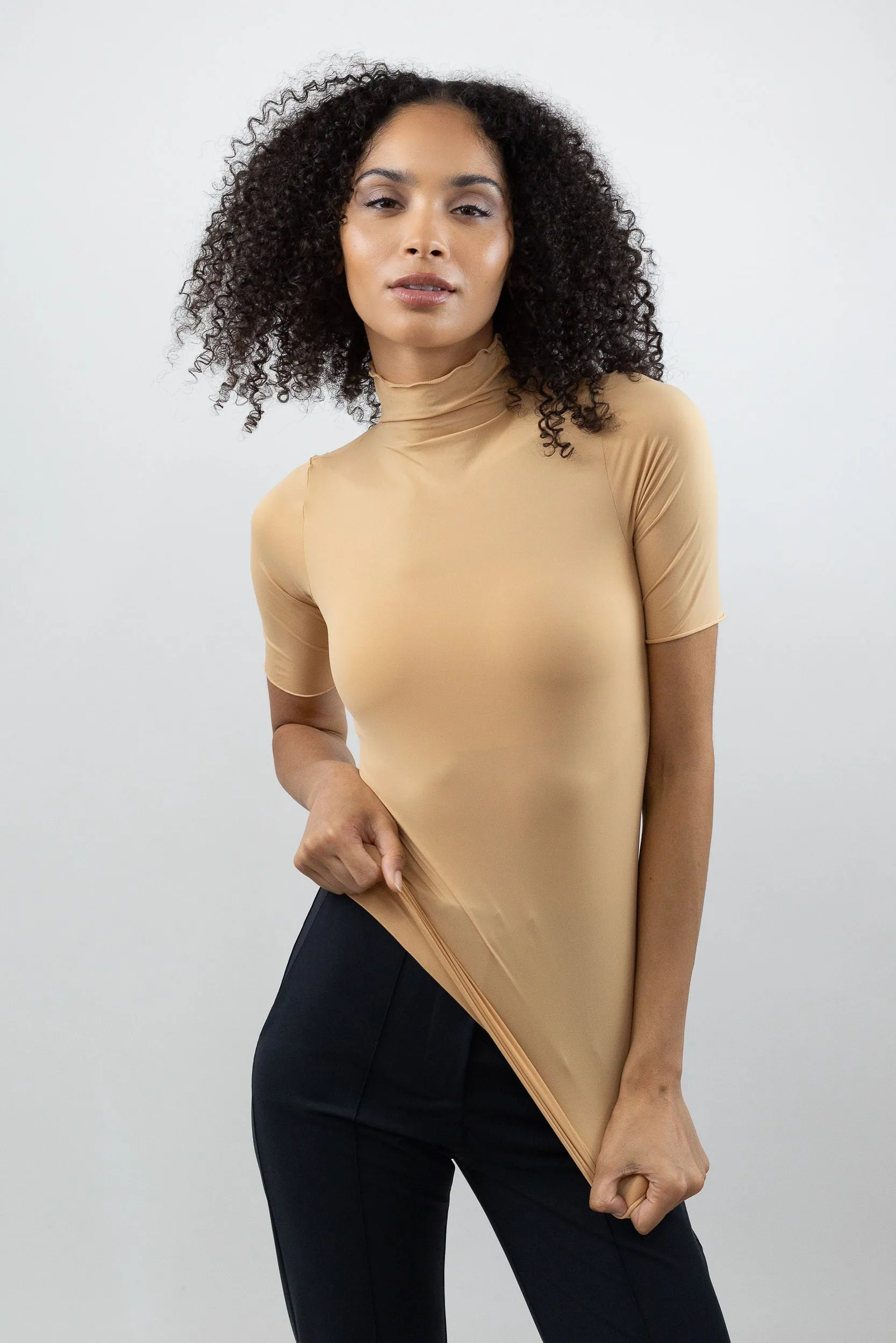 Short Sleeve Turtleneck