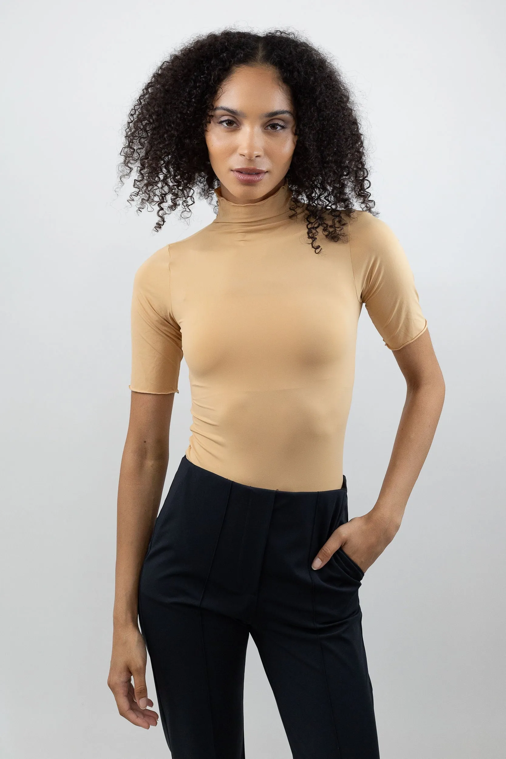 Short Sleeve Turtleneck