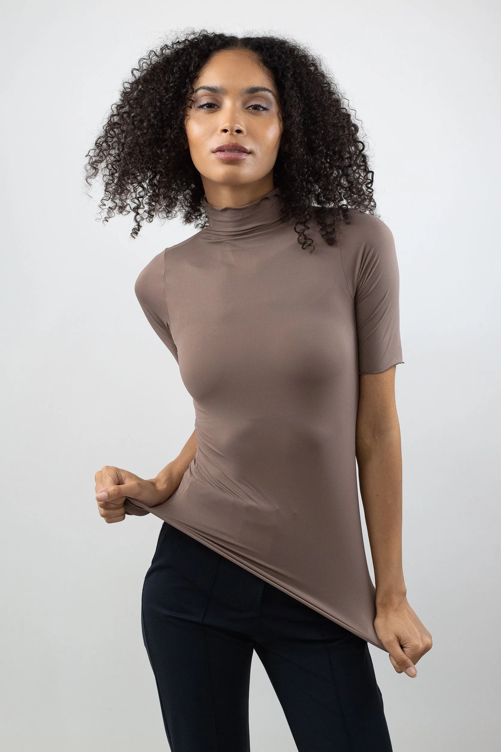 Short Sleeve Turtleneck