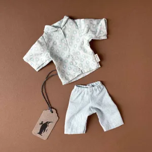 Size 1 Outfit | Blue Sunray & Checked Pajamas