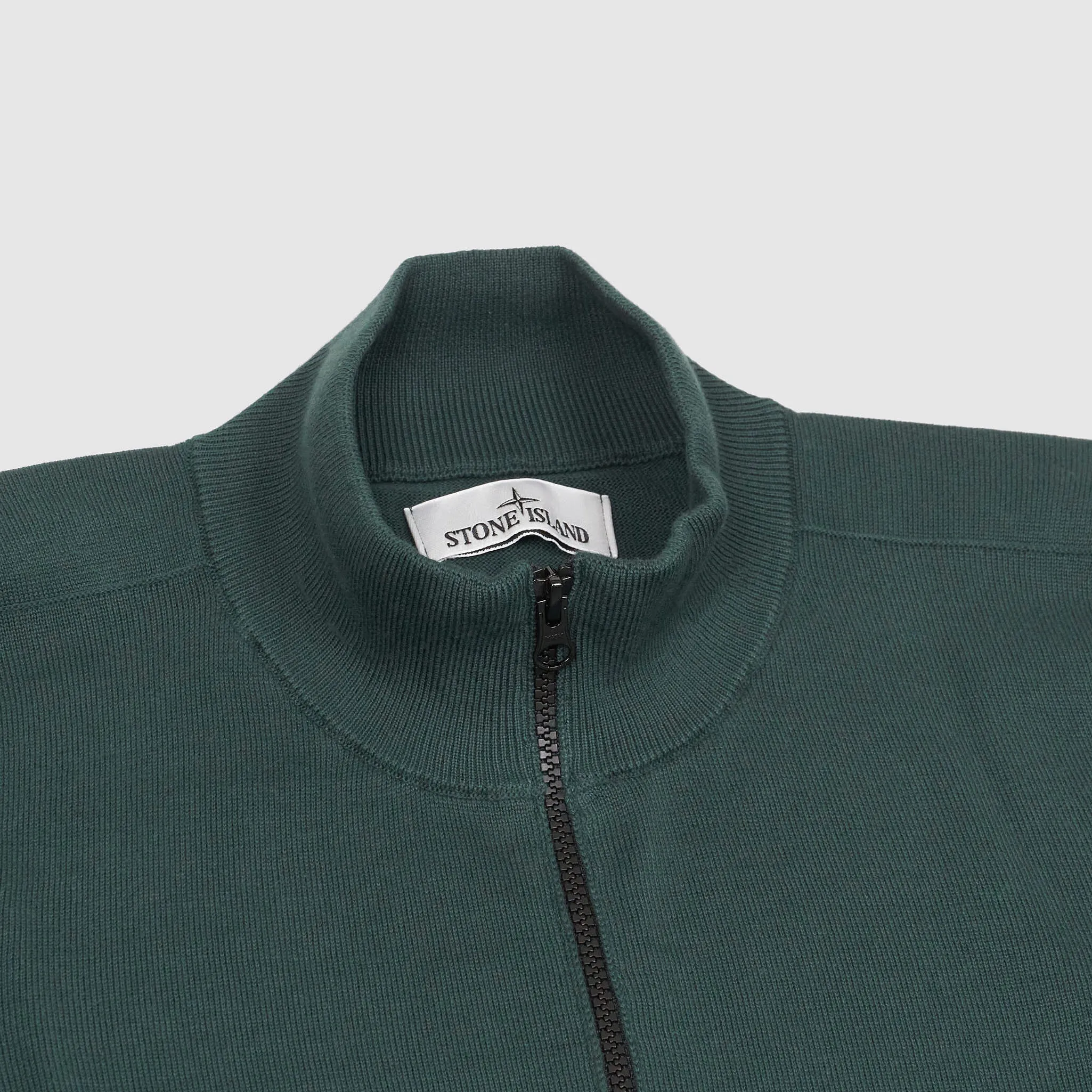 Stone Island Full Zip Stand Up Collar Cardigan