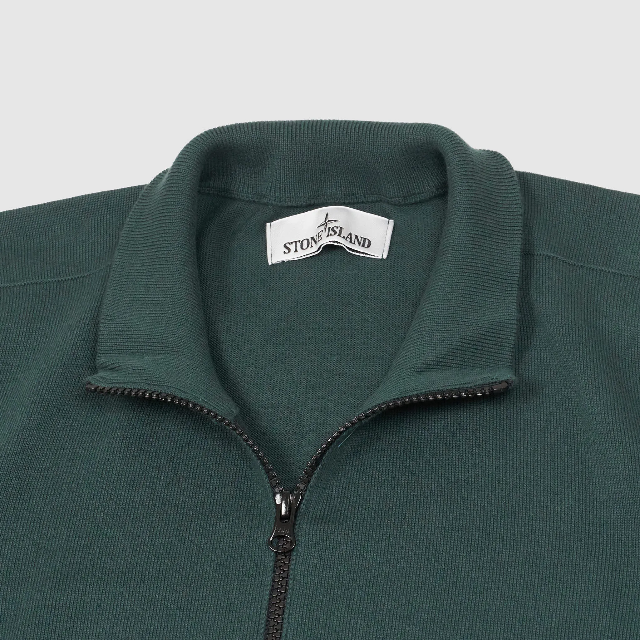 Stone Island Full Zip Stand Up Collar Cardigan