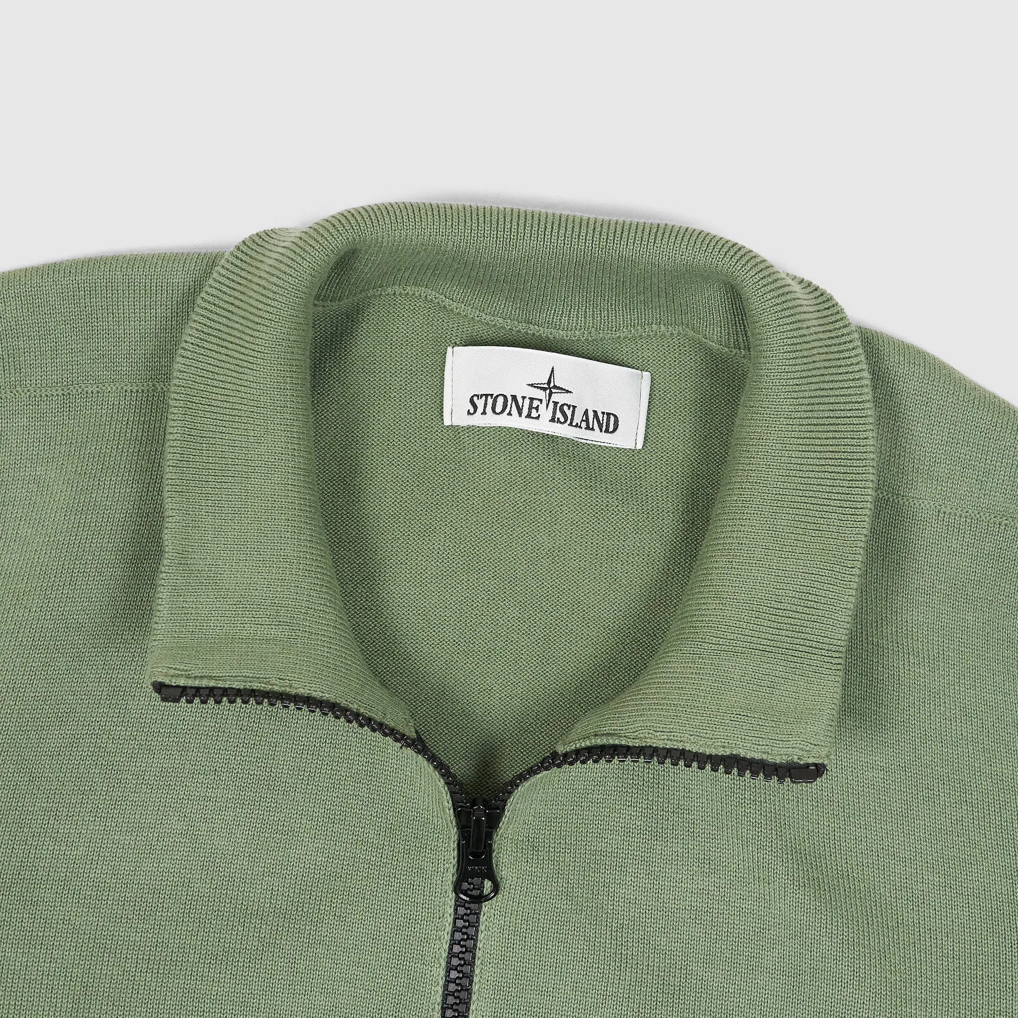 Stone Island Full Zip Stand Up Collar Cardigan