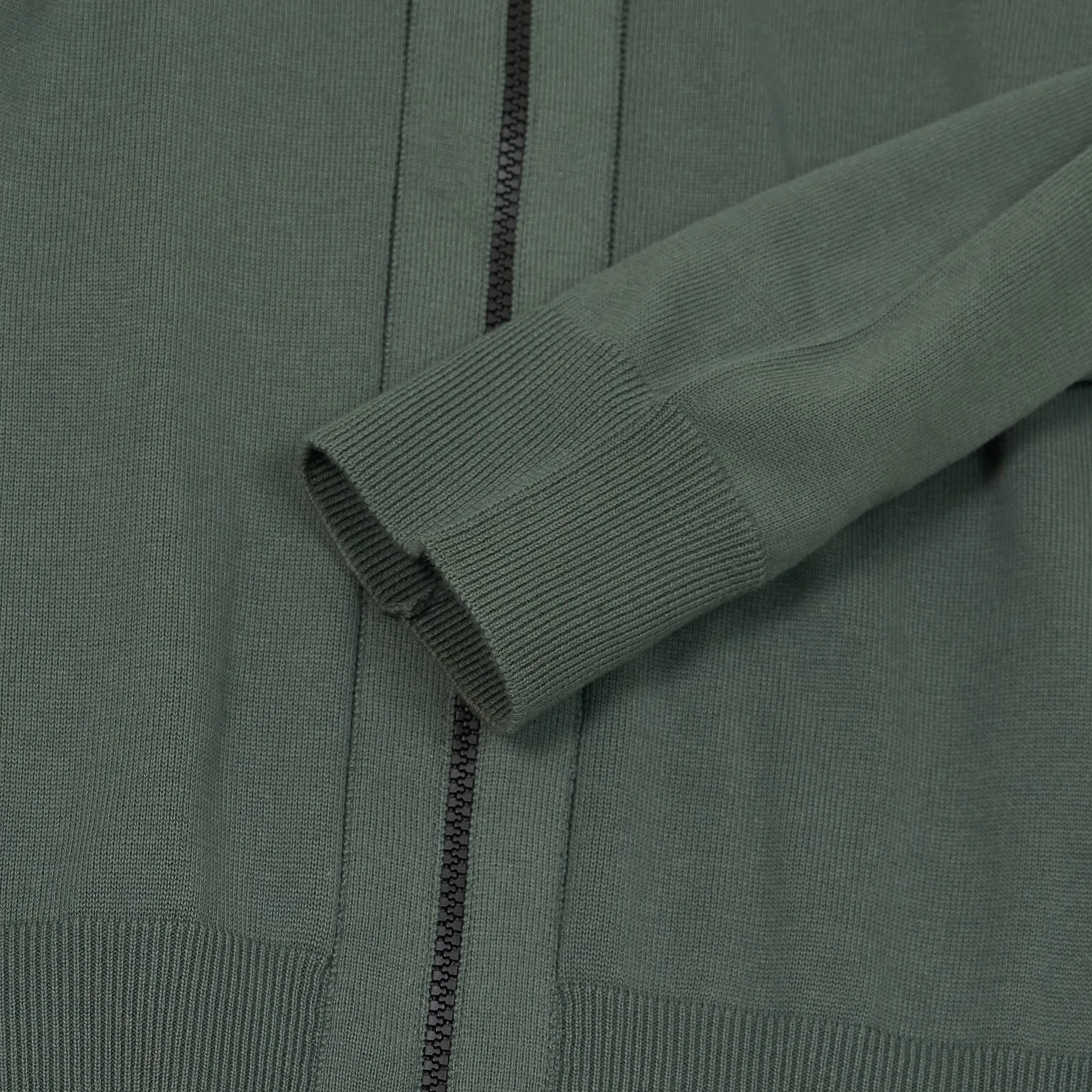 Stone Island Full Zip Stand Up Collar Cardigan