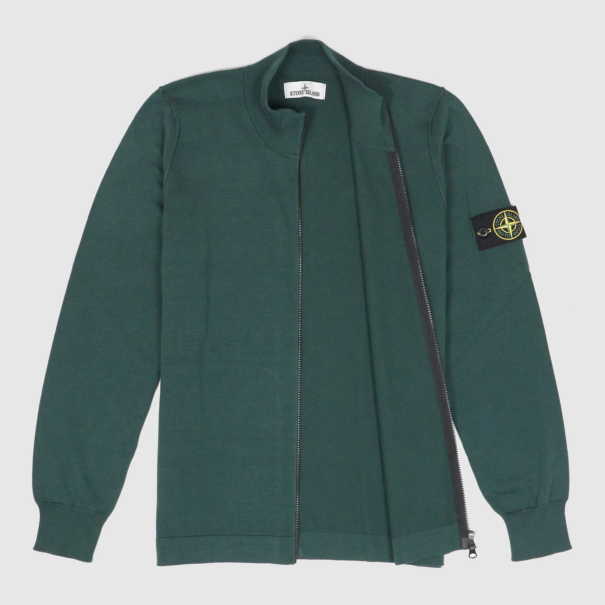 Stone Island Full Zip Stand Up Collar Cardigan