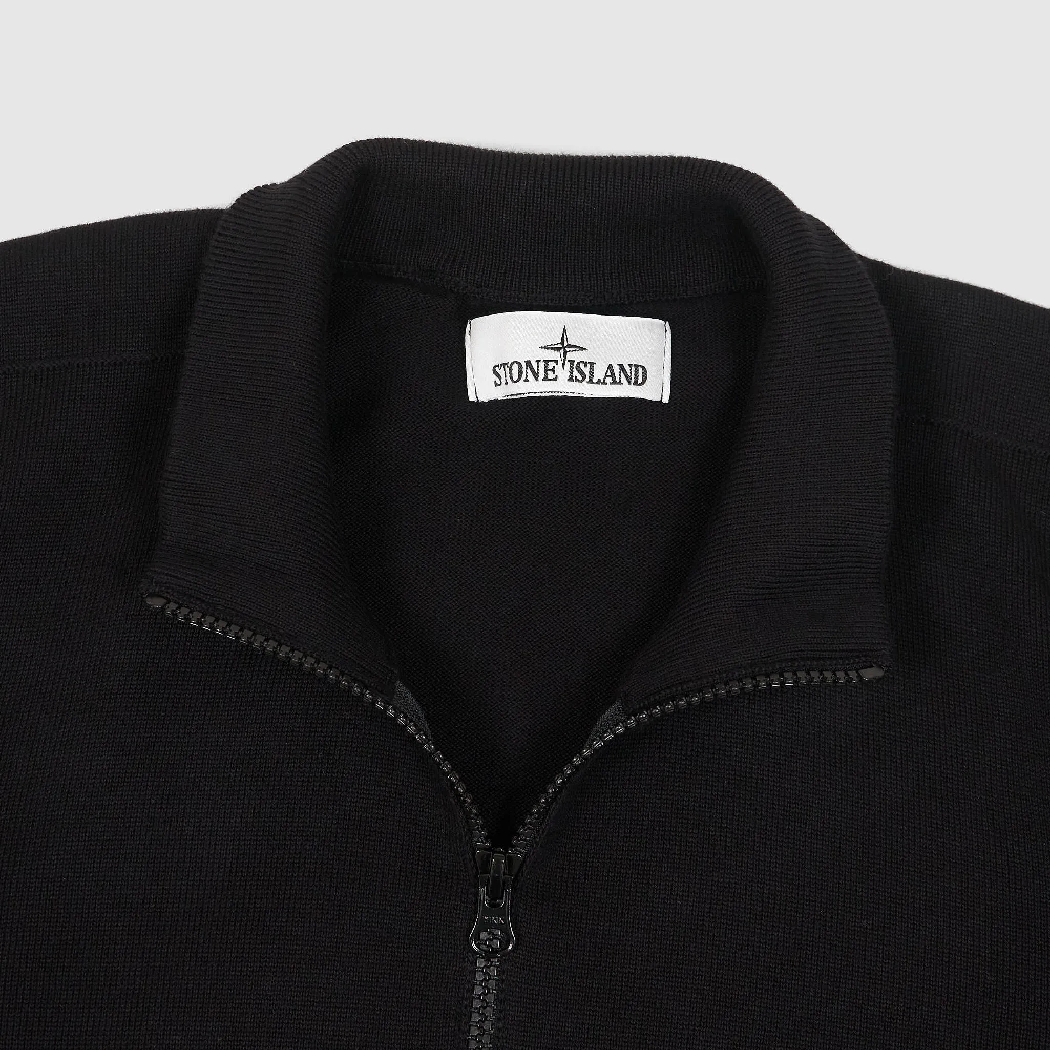 Stone Island Full Zip Stand Up Collar Cardigan