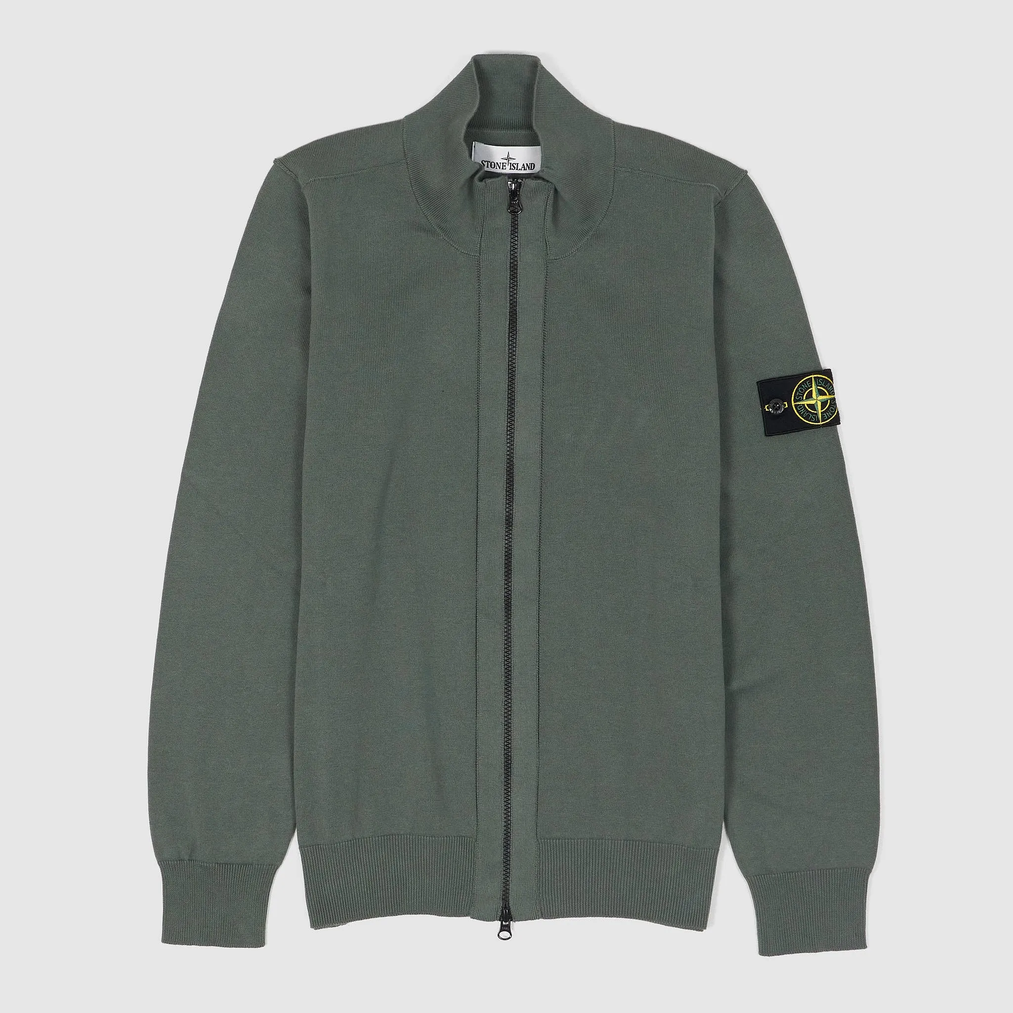 Stone Island Full Zip Stand Up Collar Cardigan