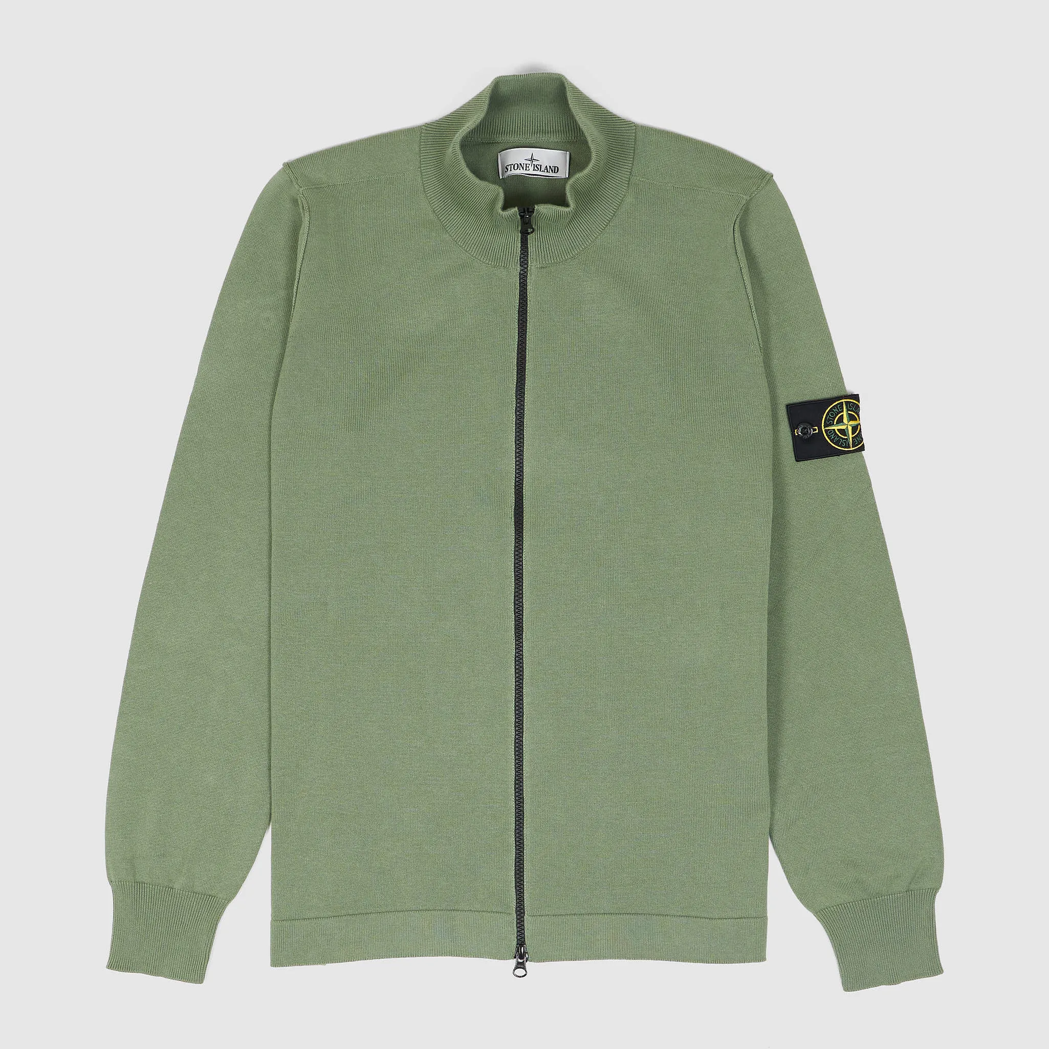 Stone Island Full Zip Stand Up Collar Cardigan
