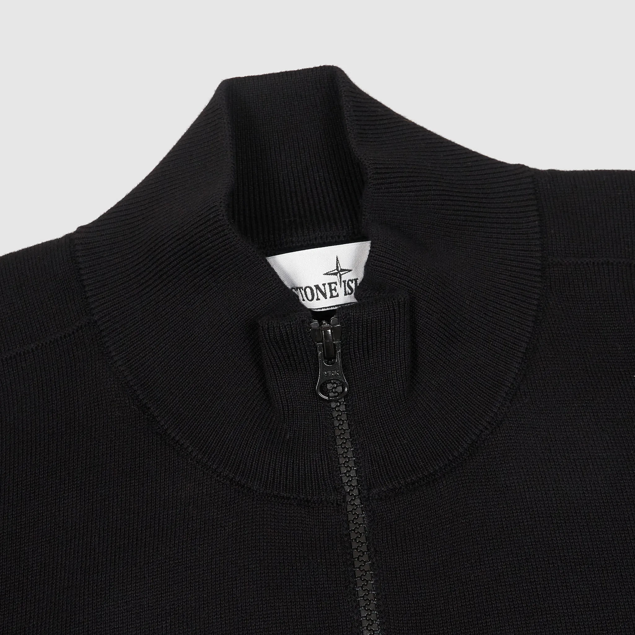 Stone Island Full Zip Stand Up Collar Cardigan