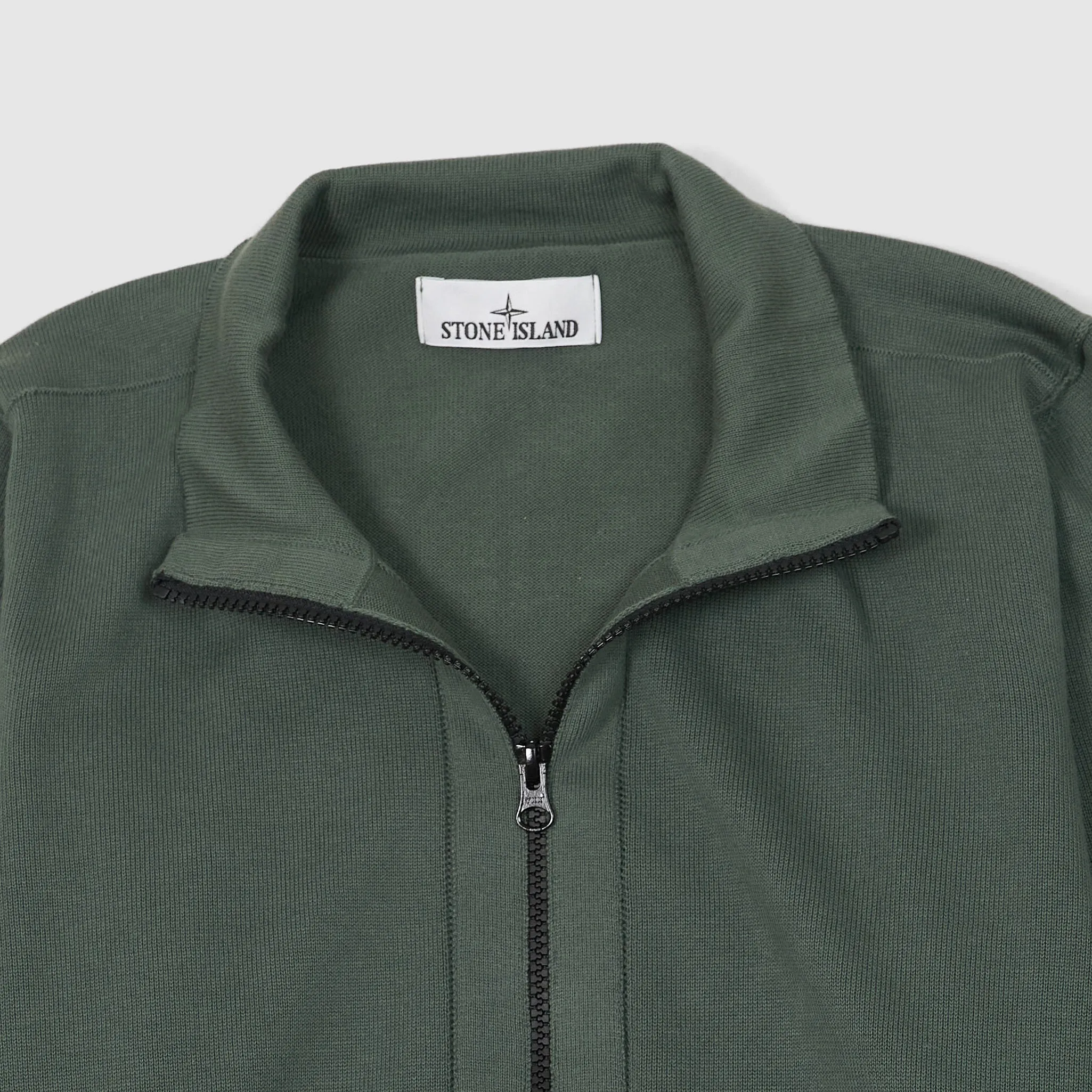 Stone Island Full Zip Stand Up Collar Cardigan