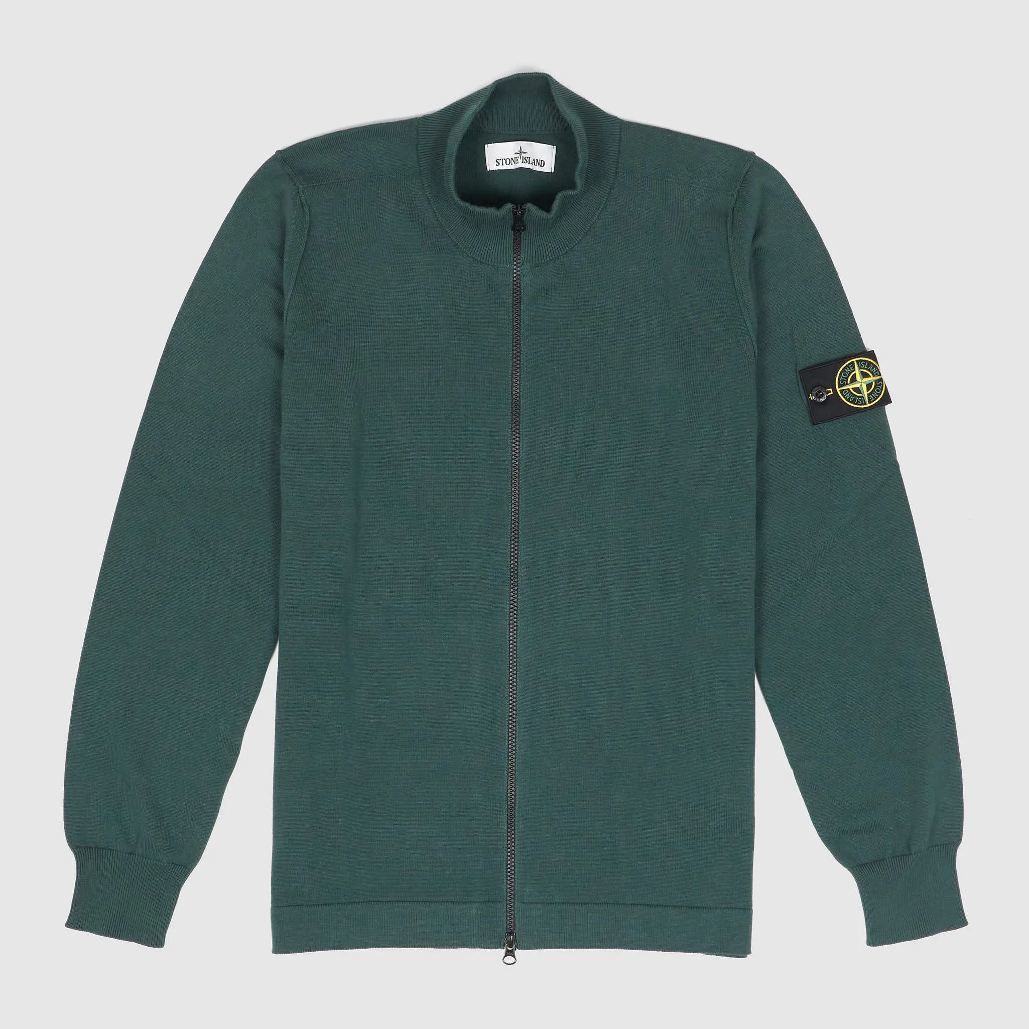 Stone Island Full Zip Stand Up Collar Cardigan