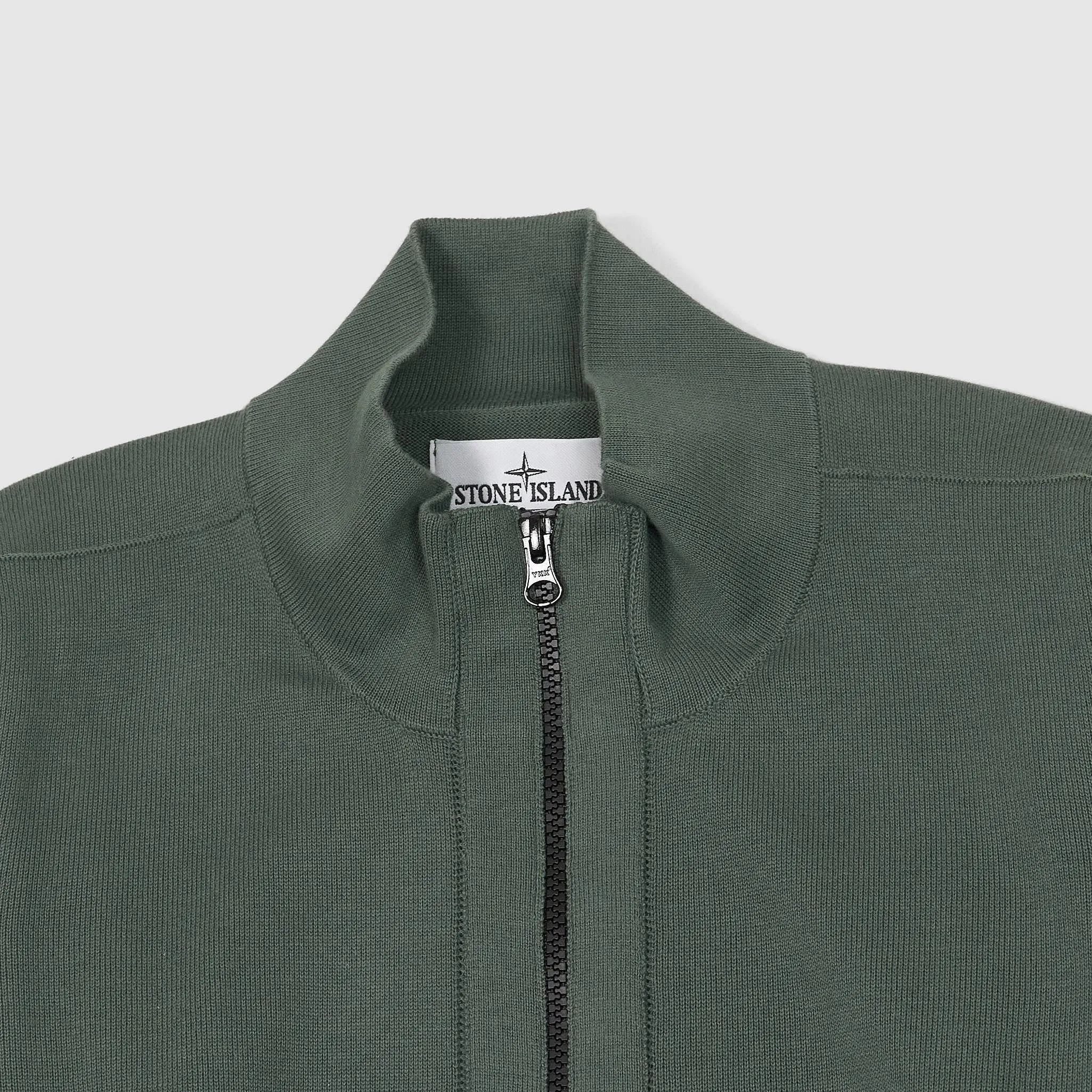 Stone Island Full Zip Stand Up Collar Cardigan