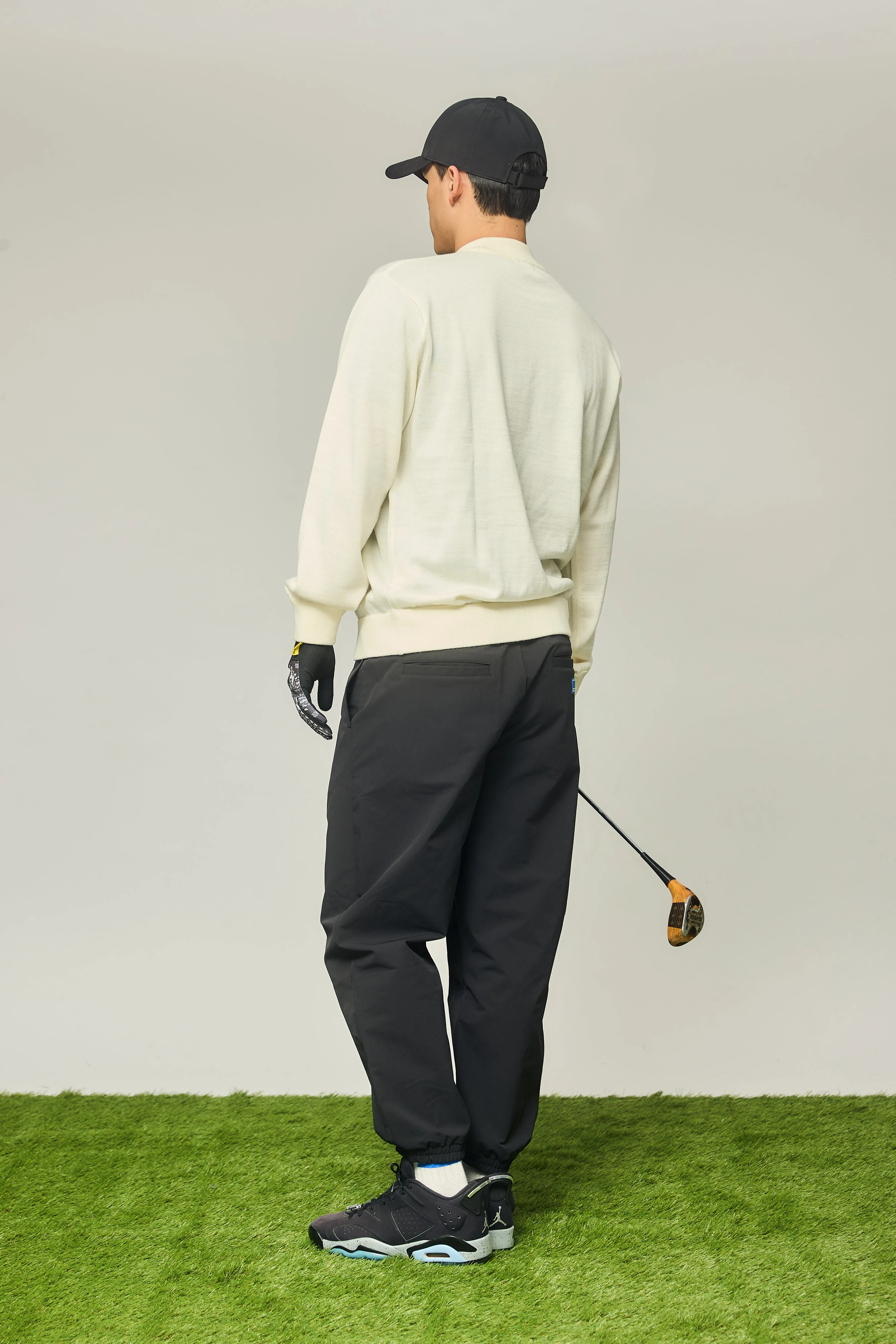 STRETCH JOGGER PANTS BLACK