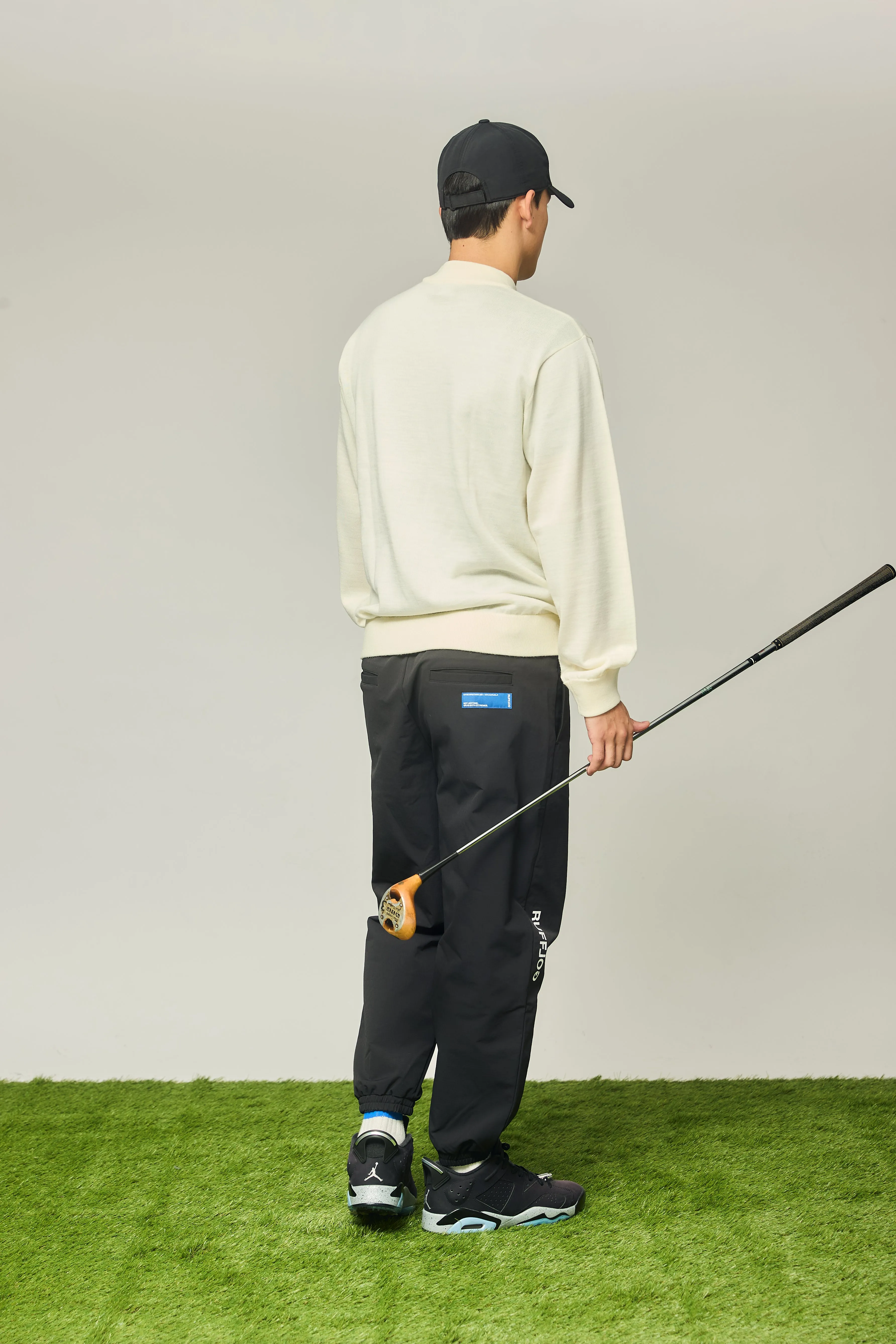 STRETCH JOGGER PANTS BLACK