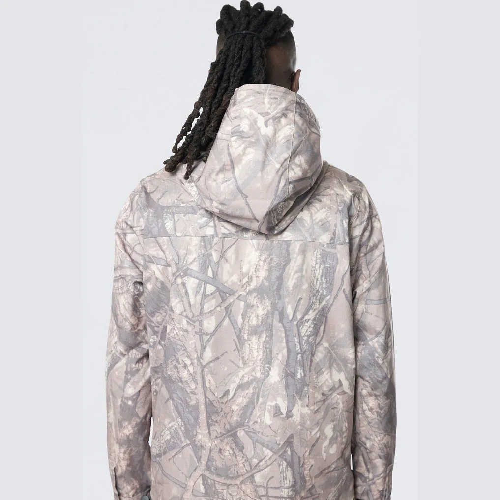 Utility Windbreaker Jacket - Khaki Hunting Camo