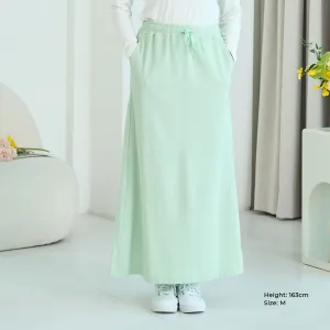Waffle A-Line Maxi Skirt