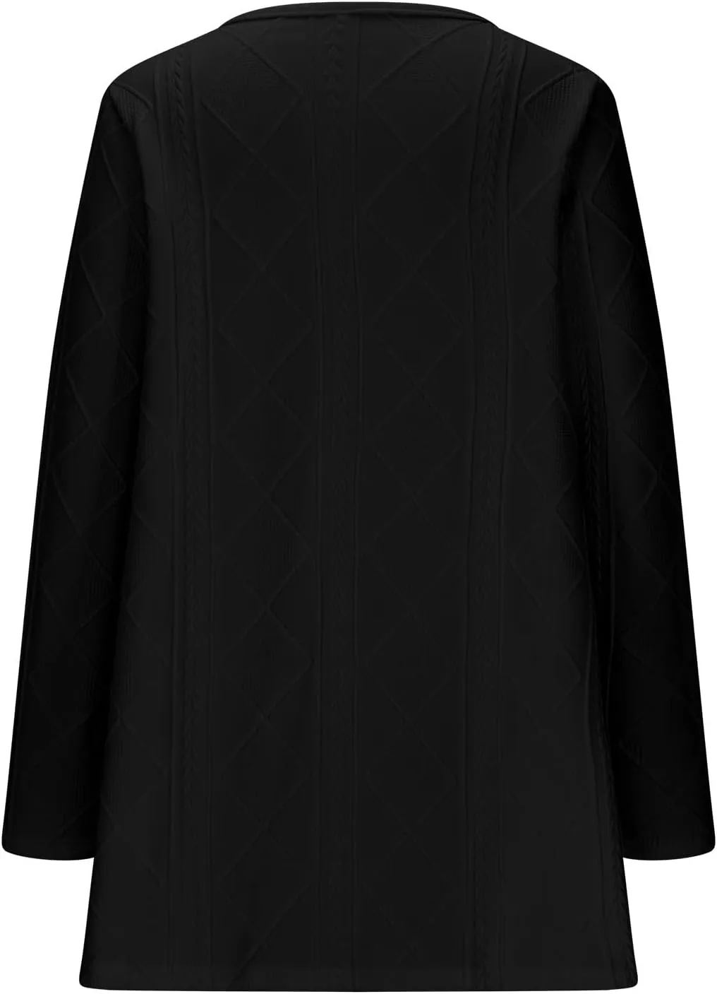 Womens Long Blazer Jacket Dressy Elegant Double-Breasted Open Front Cardigans Casual Solid Color Business Coats Suit