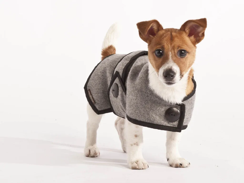 Wool Dog Coat (Grey)